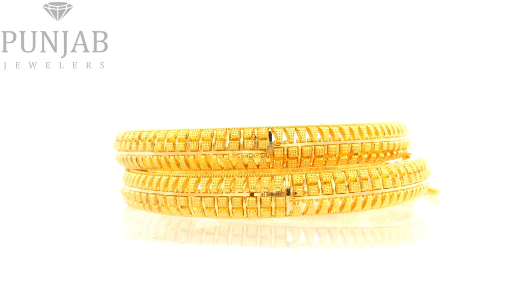 22K Yellow Gold Traditional Screw Open Bangles – Timeless Heritage Elegance