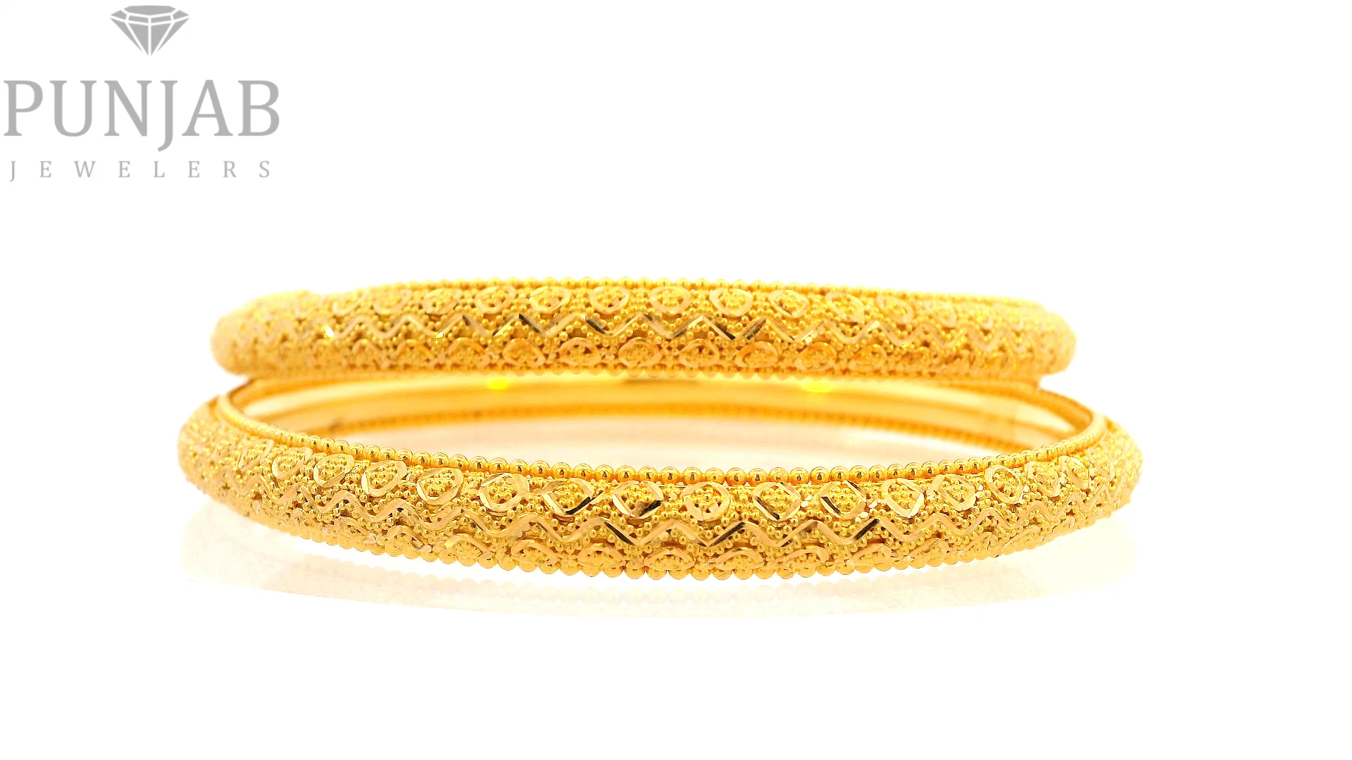 22K Yellow Gold Traditional Bangles – Timeless Heritage Design
