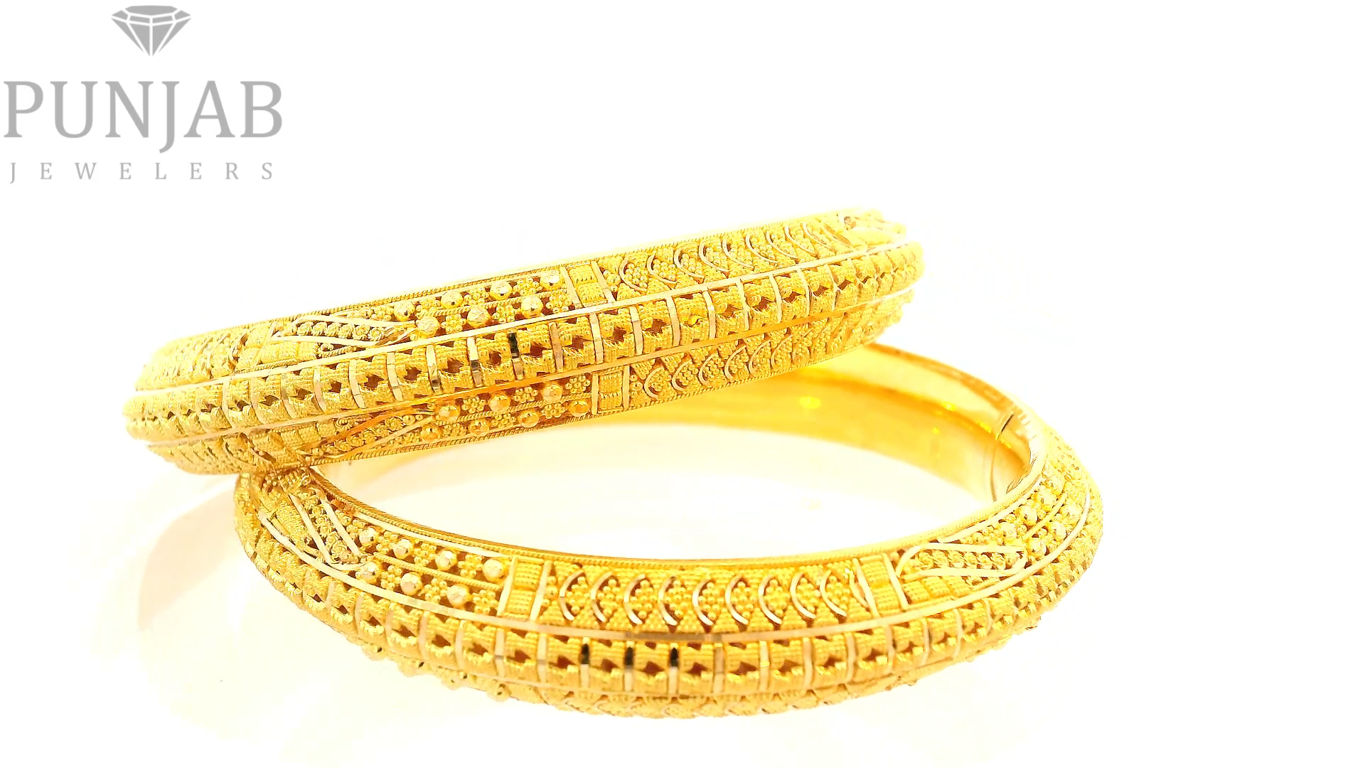 22K Yellow Gold Traditional Bangles – Timeless Heritage Elegance