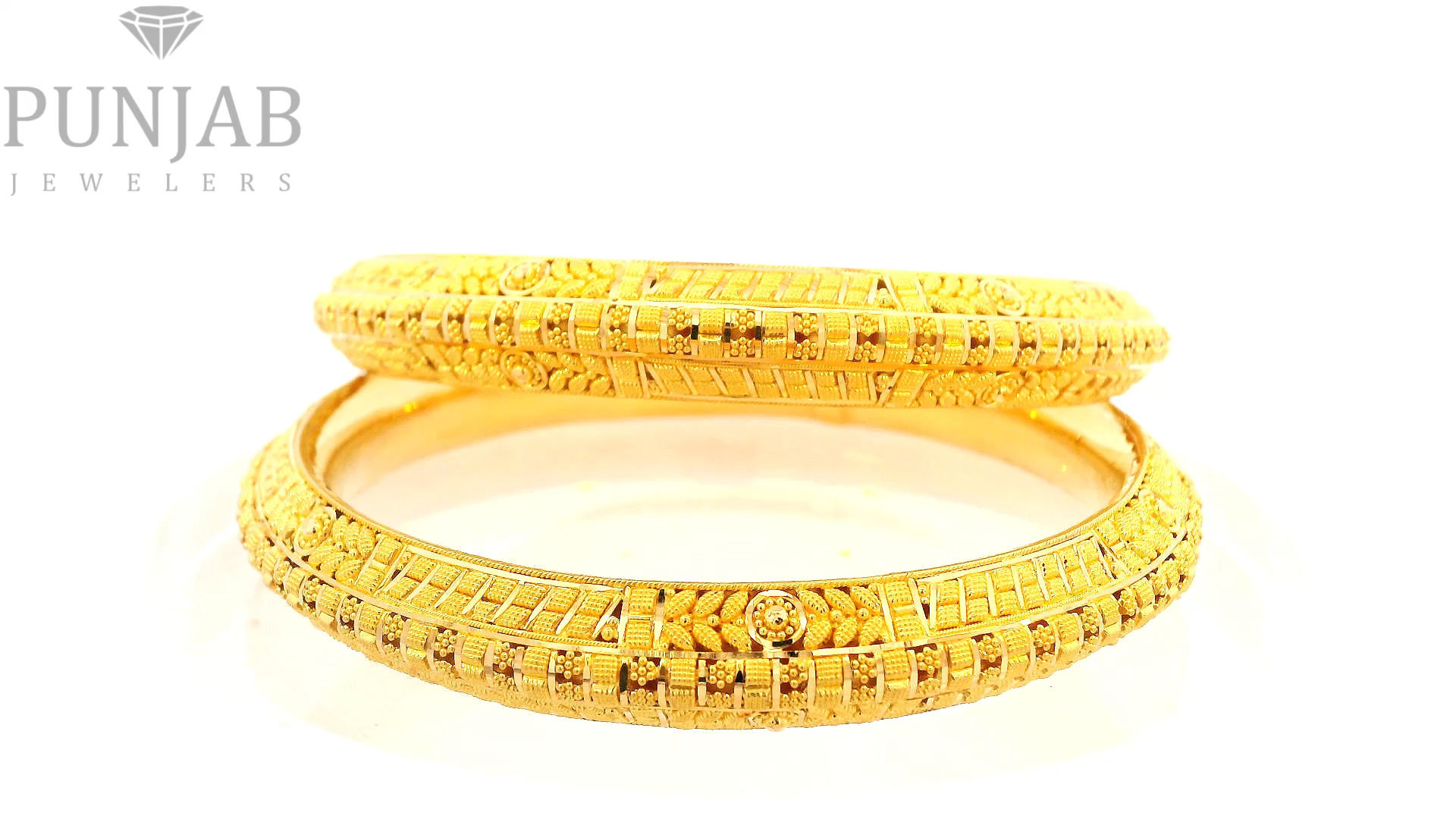 22K Yellow Gold Traditional Bangles – Timeless Heritage Elegance