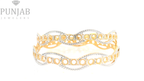 22K Yellow Gold Two Tone Bangles – Refined Dual Tone Elegance