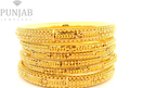 22K Yellow Gold Traditional Bangles Set – Timeless Heritage Elegance