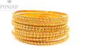 22K Yellow Gold Traditional Bangles Set – Timeless Heritage Elegance