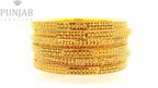 22K Yellow Gold Traditional Bangles Set – Timeless Heritage Elegance