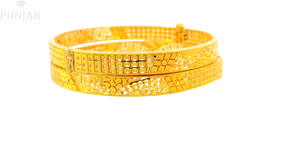 22K Yellow Gold Traditional Bangle