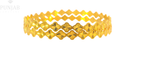22K Yellow Gold Fancy Bangle