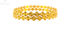 22K Yellow Gold Fancy Bangle