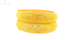 22K Yellow Gold Traditional Screw Open Bangles
