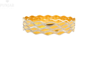 22K Two-Tone Gold Bangle