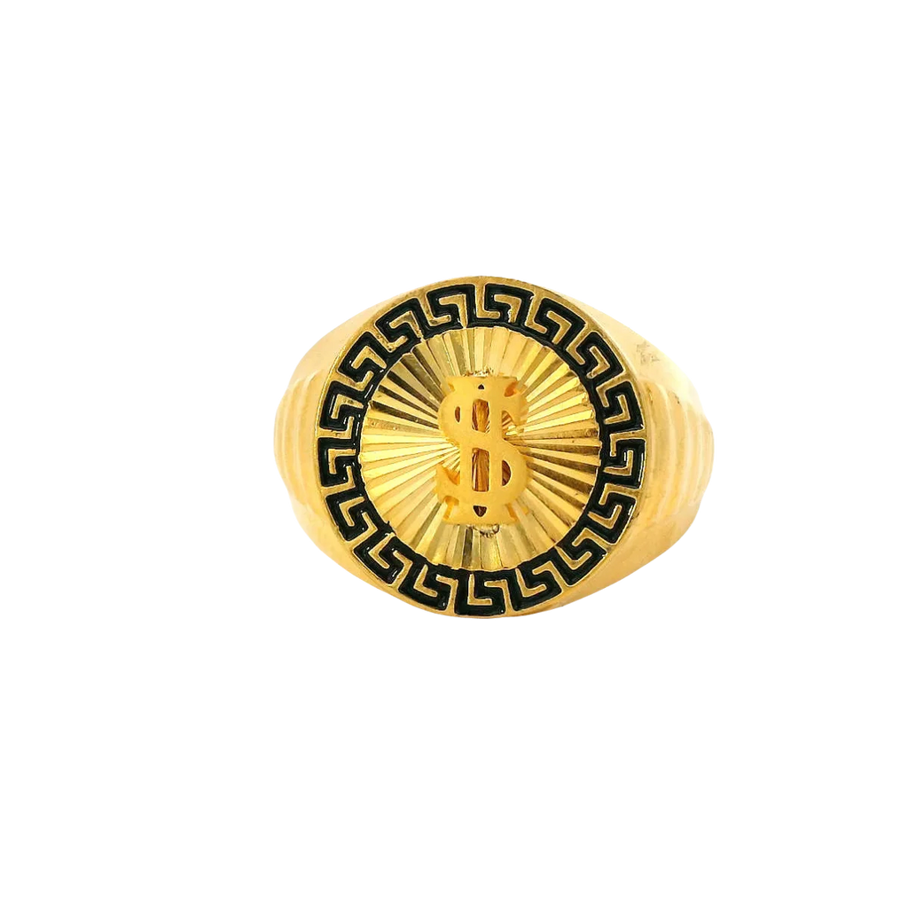 Fancy 22K Yellow Gold Men’s Ring – 5.1g, Size 10