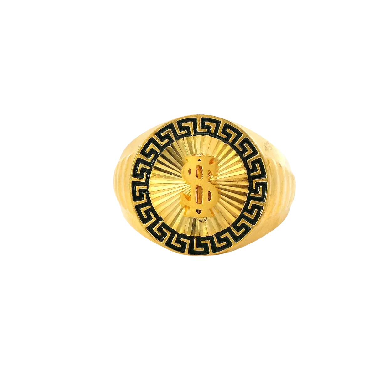 Fancy 22K Yellow Gold Men’s Ring – 5.1g, Size 10