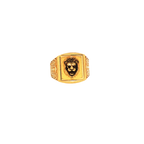 22K Yellow Gold Fancy Men’s Ring | Classic Designer Band
