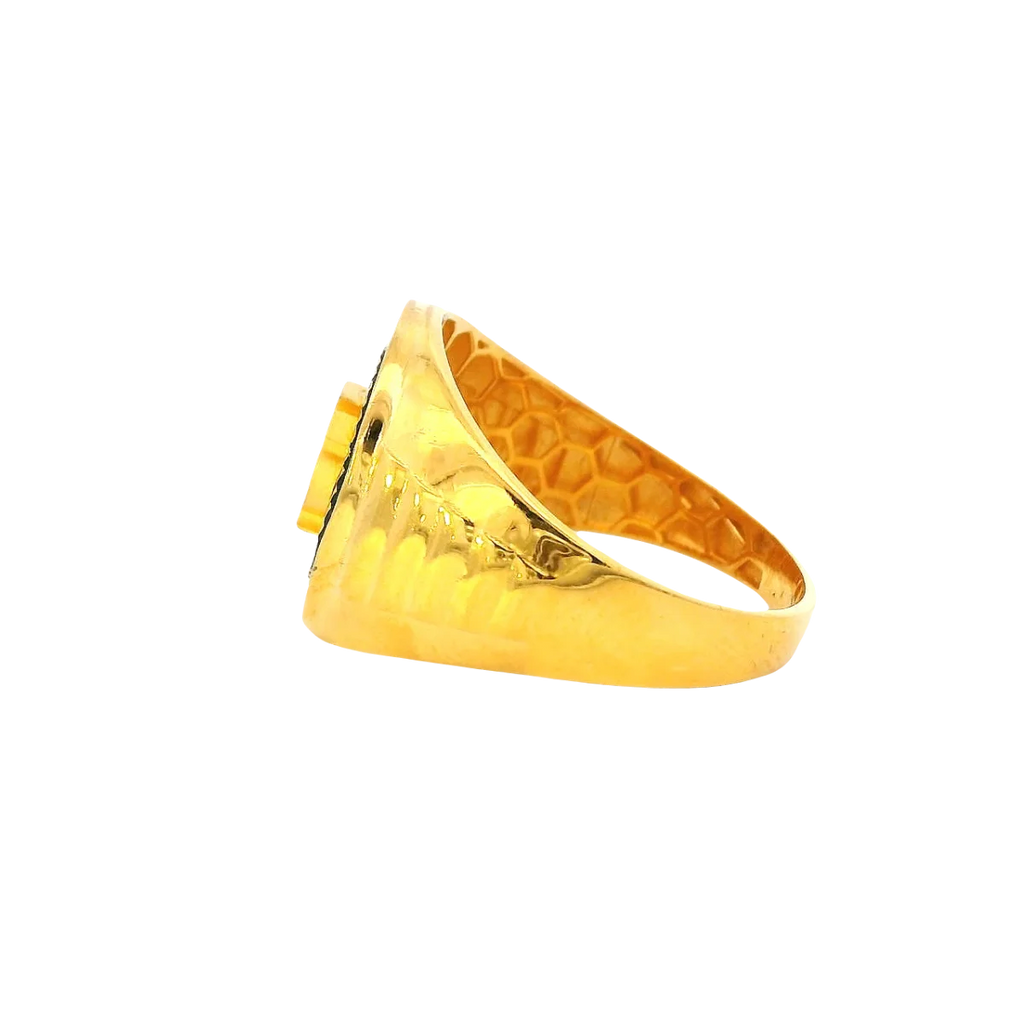 Fancy 22K Yellow Gold Men’s Ring – 5.1g, Size 10