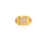 Minimal 22K Yellow Gold Cubic Zirconia Ring – 3.5g Sleek Stone Design