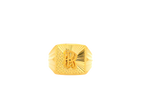 22K Yellow Gold Initial “R” Men’s Ring (5.3 Grams)