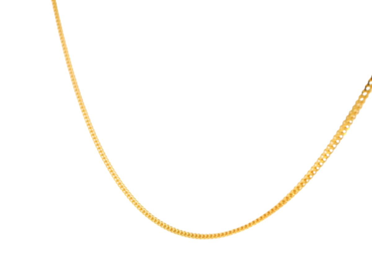 22K Yellow Gold Chain with Lobster Lock