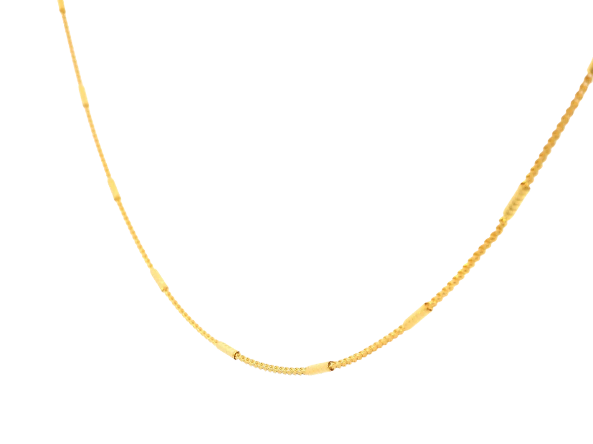 22K Yellow Gold Chain with Lobster Lock