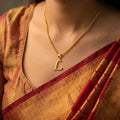 22K Yellow Gold Initial “L” Pendant