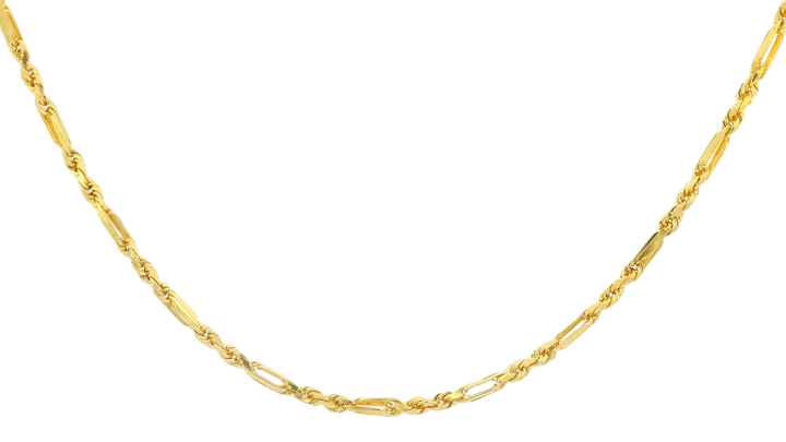 22K Yellow Gold Sleek Chain with Lobster Lock