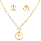 22K Minimalist Yellow Gold Layered Bar and Vertical Stick Drop Necklace