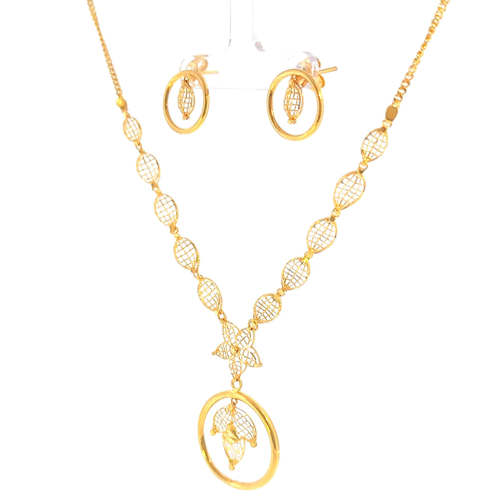22K Minimalist Yellow Gold Layered Bar and Vertical Stick Drop Necklace