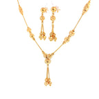 22K Elegant Yellow Gold Graduated Bead Necklace