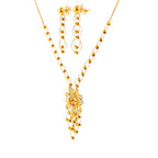 22K Minimalist Layered Yellow Gold Multi-Strand Cable Chain Necklace