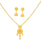 Exquisite 22K Yellow Gold Twisted Rope Chain Necklace