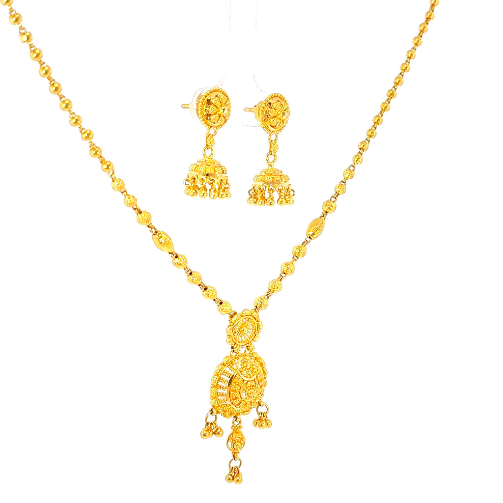 Exquisite 22K Yellow Gold Twisted Rope Chain Necklace