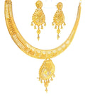 Elegant Yellow Gold Layered Medallion Necklace with Floral Engraving