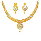 22K Three-Strand Yellow Gold Layered Bead Necklace