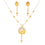 22K Minimalist Graduated Yellow Gold Beaded Strand Necklace