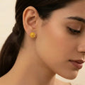 22K Yellow Gold Stud Earrings