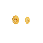 22K Yellow Gold Traditional Stud Earrings | Premium Heavy Polished Tops
