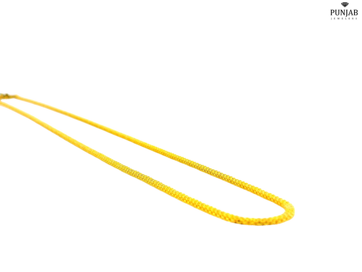 22K Yellow Gold Chain Necklace with 1.65mm Width