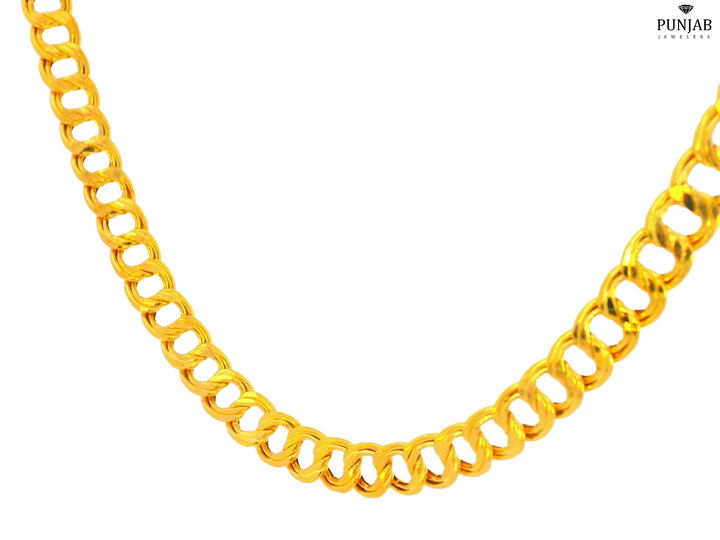 22K Yellow Gold Chain Necklace with 7.75mm Width
