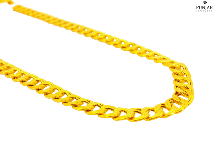22K Yellow Gold Chain Necklace with 7.75mm Width