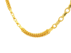22K Yellow Gold Chain with Intricate Link Design