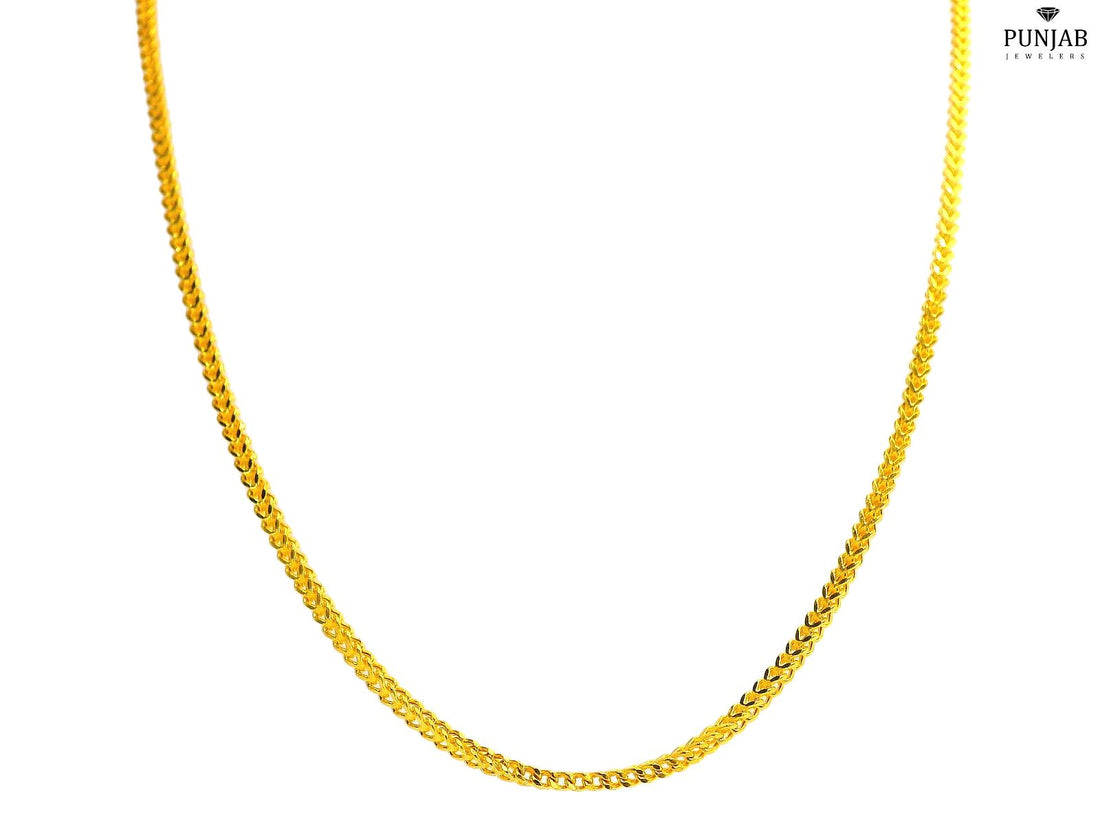 22K Yellow Gold Classic Chain Necklace