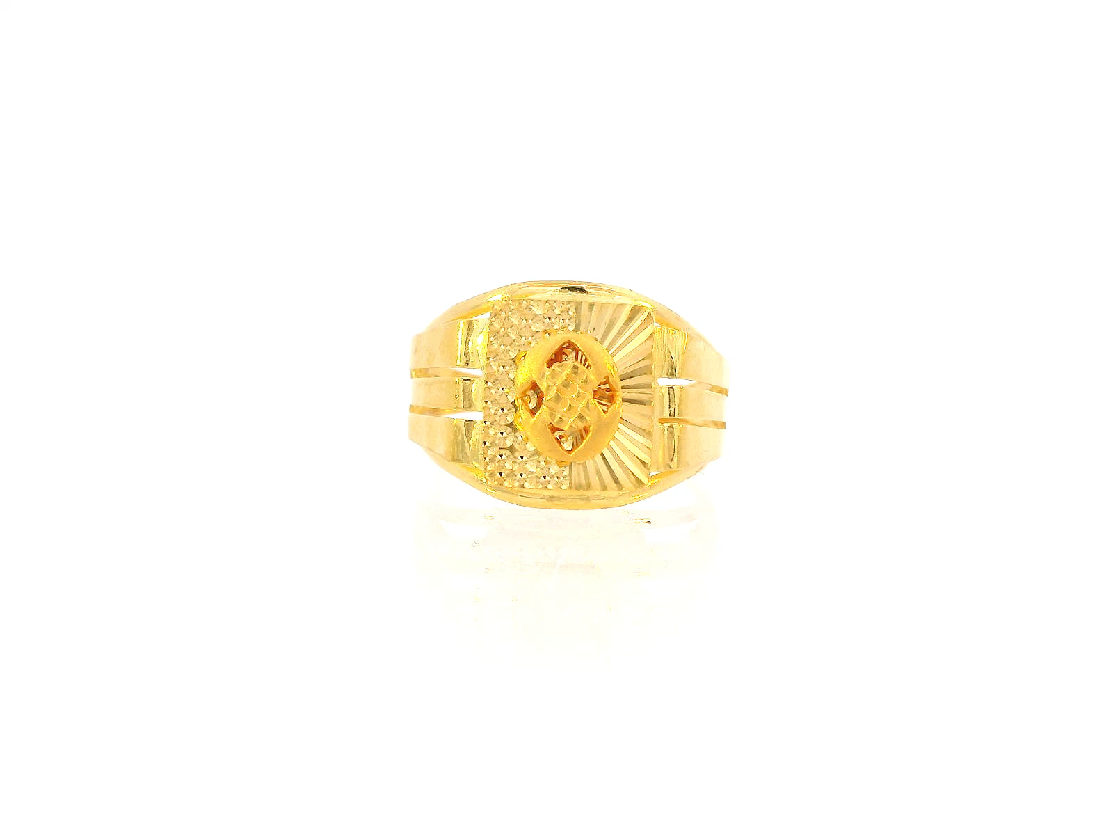22K Yellow Gold Classic Statement Ring