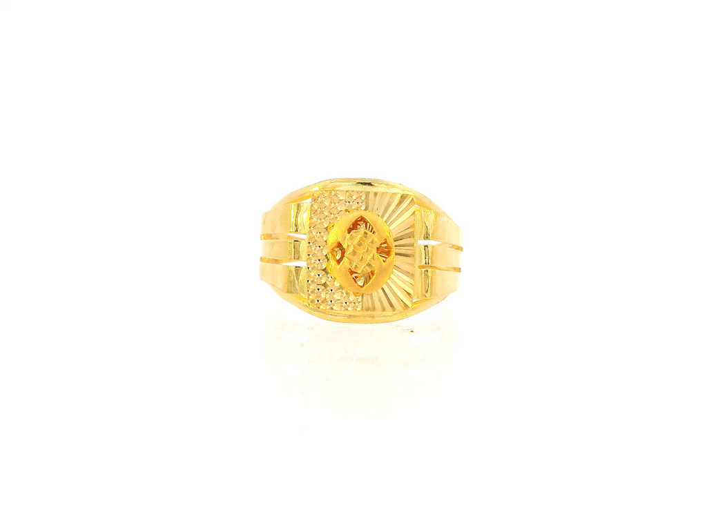 22K Yellow Gold Classic Statement Ring