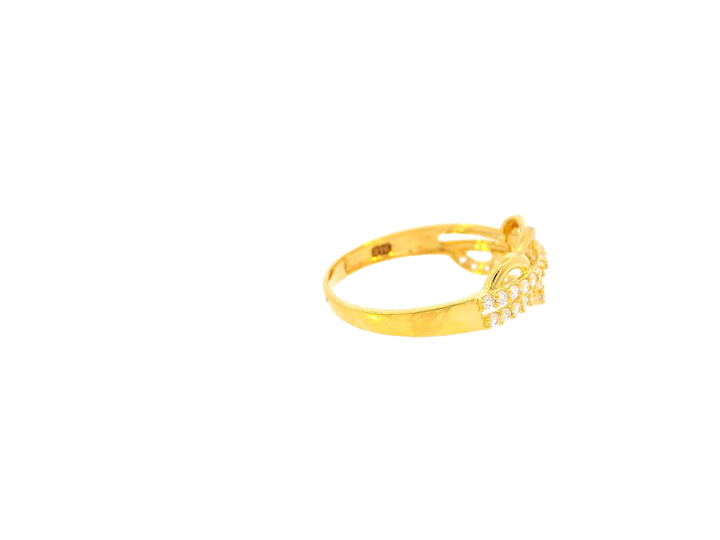 22K Yellow Gold Cubic Zirconia Ring – Size 6.5