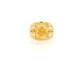 22K Yellow Gold Engraved Statement Ring