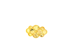 22K Yellow Gold Floral Ring – Size 7.7