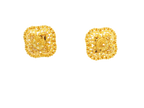 22K Yellow Gold Intricate Stud Earrings – 8.4g