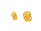22K Yellow Gold Intricate Stud Earrings – 8.4g