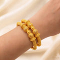 22K Yellow Gold Meenakari Screw Open Bangles – Traditional Artistic Elegance