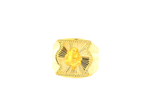 22K Yellow Gold Men's Sunburst Design Ring – Size 10