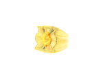 22K Yellow Gold Men's Sunburst Design Ring – Size 10