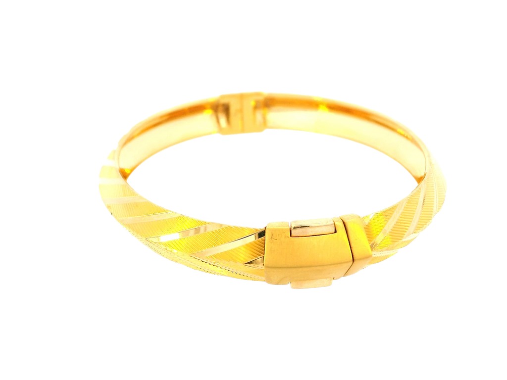 22K Yellow Gold Open Bracelet – 38.8g